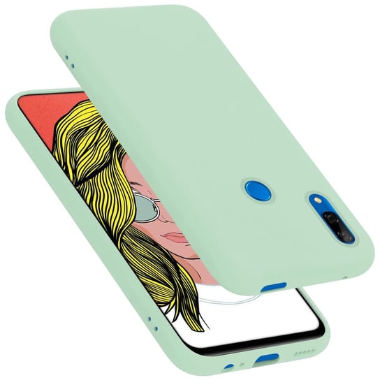 Pokrowiec Do Huawei P SMART Z / Y9 PRIME 2019 / Enjoy 10 PLUS Etui w LIQUID JASNO ZIELONY TPU Silikon Case Cover Obudowa Ochronny Cadorabo Cadorabo