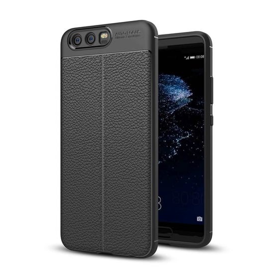 Pokrowiec do Huawei P10 w Głęboka Czerń Etui imitacji skóry Obudowa Ochronny Case Cover Cadorabo Cadorabo