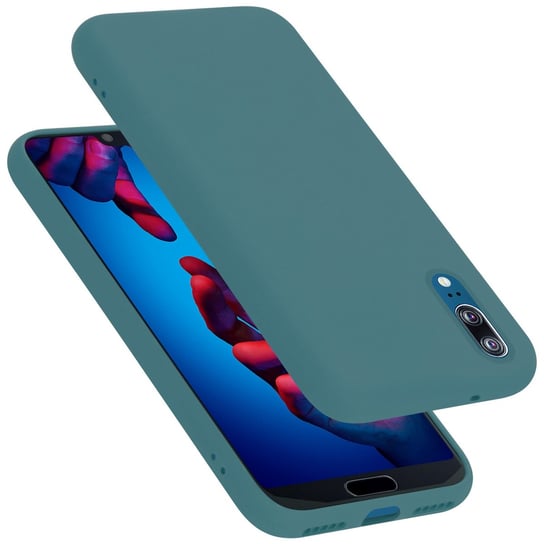 Pokrowiec Do Huawei P20 Etui w LIQUID ZIELONY TPU Silikon Case Cover Obudowa Ochronny Cadorabo Cadorabo