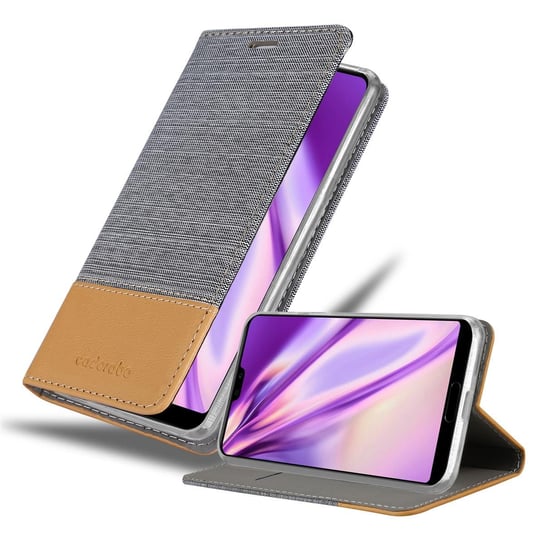 Pokrowiec Do Huawei P20 PRO / P20 PLUS Etui w JASNOSZARY BRĄZOWY Portfel Obudowa Case Cover Ochronny Cadorabo Cadorabo