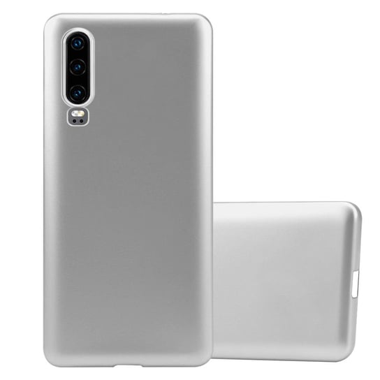 Pokrowiec Do Huawei P30 w METALLIC SREBRNY Etui TPU Silikon Obudowa Ochronny Case Cover Cadorabo Cadorabo