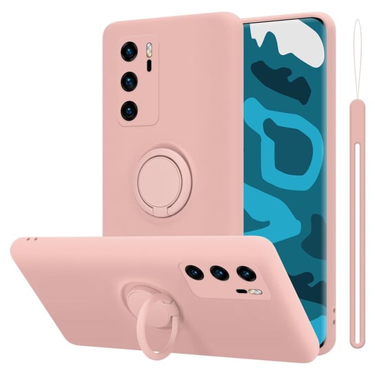 Pokrowiec Do Huawei P40 w LIQUID RÓŻOWY Etui TPU Obudowa Ochronny Case Cover Plecki Cadorabo Cadorabo