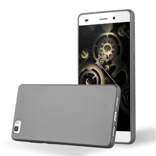 Pokrowiec Do Huawei P8 LITE 2015 w METALLIC SZARY Etui TPU Silikon Obudowa Ochronny Case Cover Cadorabo Cadorabo