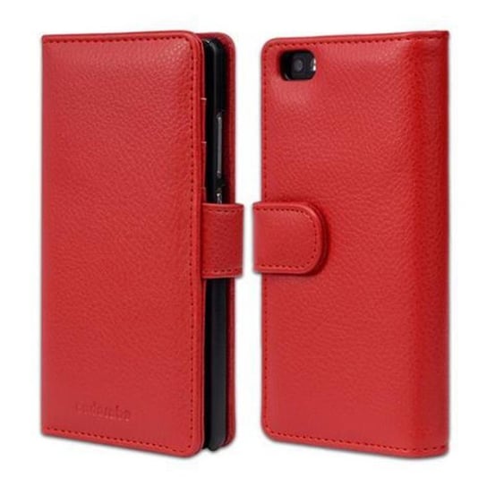 Pokrowiec Do Huawei P8 LITE 2015 w PIEKŁA CZERWIEŃ Etui Ochronny Magnet Obudowa Case Cover Cadorabo Cadorabo