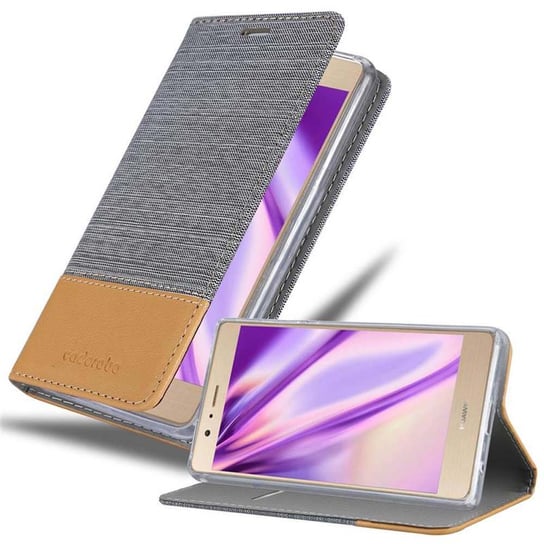 Pokrowiec Do Huawei P8 MAX Etui w JASNOSZARY BRĄZOWY Portfel Obudowa Case Cover Ochronny Cadorabo Cadorabo