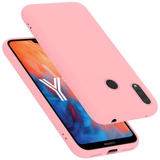 Pokrowiec Do Huawei Y7 2019 / Y7 PRIME 2019 Etui w LIQUID RÓŻOWY TPU Silikon Case Cover Obudowa Ochronny Cadorabo Cadorabo