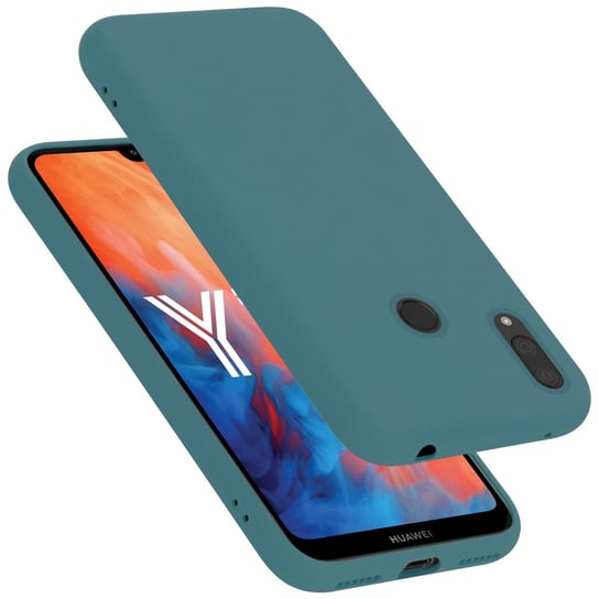 Pokrowiec Do Huawei Y7 2019 / Y7 PRIME 2019 Etui w LIQUID ZIELONY TPU Silikon Case Cover Obudowa Ochronny Cadorabo Cadorabo