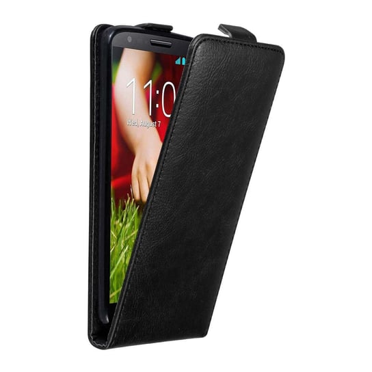 Pokrowiec Do LG G2 w Etui CZARNA NOC Flip Case Cover Obudowa Ochronny Cadorabo Cadorabo