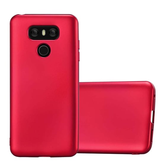 Pokrowiec Do LG G6 w METALLIC CZERWONY Etui TPU Silikon Obudowa Ochronny Case Cover Cadorabo Cadorabo