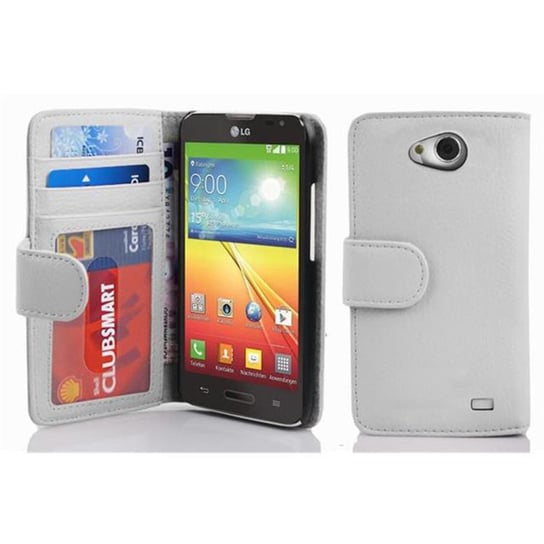 Pokrowiec Do LG L70 (1. SIM) w BIAŁY MAGNEZOWY Etui Ochronny Magnet Obudowa Case Cover Cadorabo Cadorabo