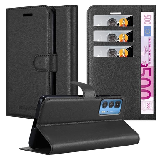 Pokrowiec Do Motorola EDGE 20 PRO / EDGE S PRO w CZARNY PHANTOM Etui Portfel Obudowa Ochronny Case Cover Cadorabo Cadorabo