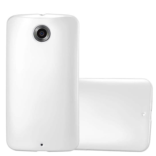 Pokrowiec Do Motorola Google NEXUS 6 w METALLIC SREBRNY Etui TPU Silikon Obudowa Ochronny Case Cover Cadorabo Cadorabo