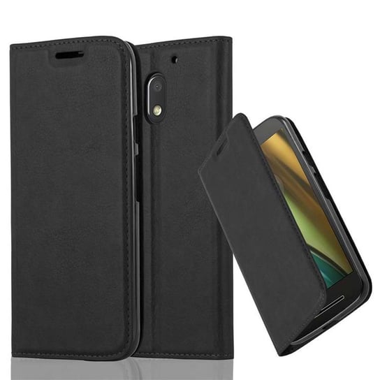 Pokrowiec Do Motorola MOTO E3 w CZARNA NOC Etui Obudowa Ochronny Case Cover Portfel Cadorabo Cadorabo