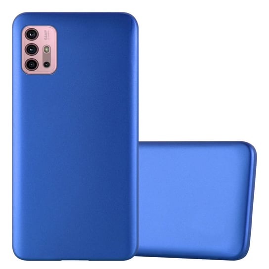 Pokrowiec Do Motorola MOTO G10 / G30 w METALLIC NIEBIESKI Etui TPU Silikon Obudowa Ochronny Case Cover Cadorabo Cadorabo