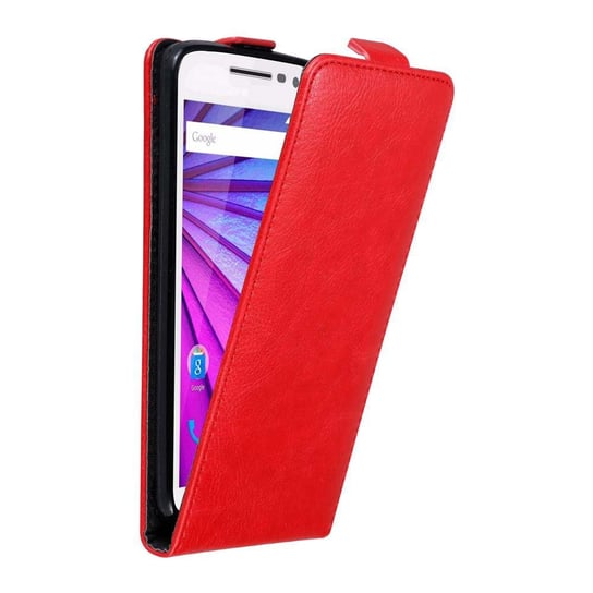 Pokrowiec Do Motorola MOTO G3 w Etui CZERWONE JABŁKO  Flip Case Cover Obudowa Ochronny Cadorabo Cadorabo