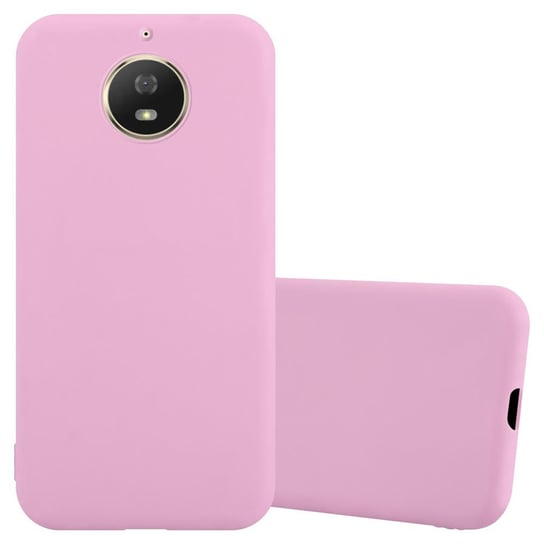 Pokrowiec Do Motorola MOTO G5S Etui w CANDY RÓŻOWY TPU Silikon Obudowa Case Cover Ochronny Plecki Cadorabo Cadorabo