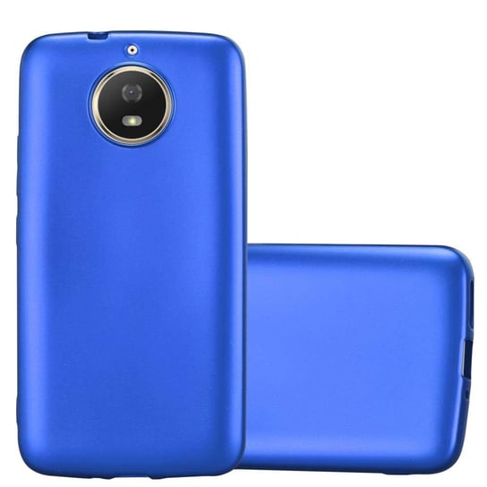 Pokrowiec Do Motorola MOTO G5S w METALLIC NIEBIESKI Etui TPU Silikon Obudowa Ochronny Case Cover Cadorabo Cadorabo