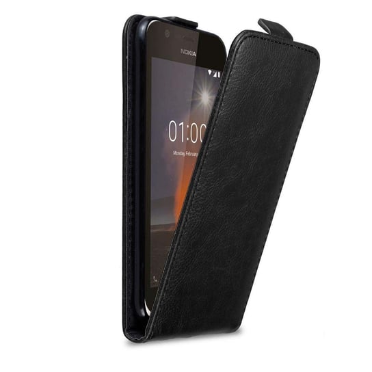 Pokrowiec Do Nokia 1 2018 w Etui CZARNA NOC Flip Case Cover Obudowa Ochronny Cadorabo Cadorabo