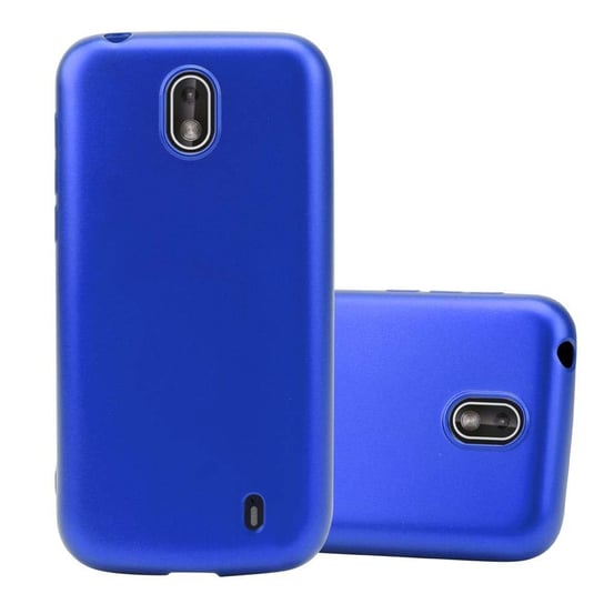 Pokrowiec Do Nokia 1 2018 w METALLIC NIEBIESKI Etui TPU Silikon Obudowa Ochronny Case Cover Cadorabo Cadorabo