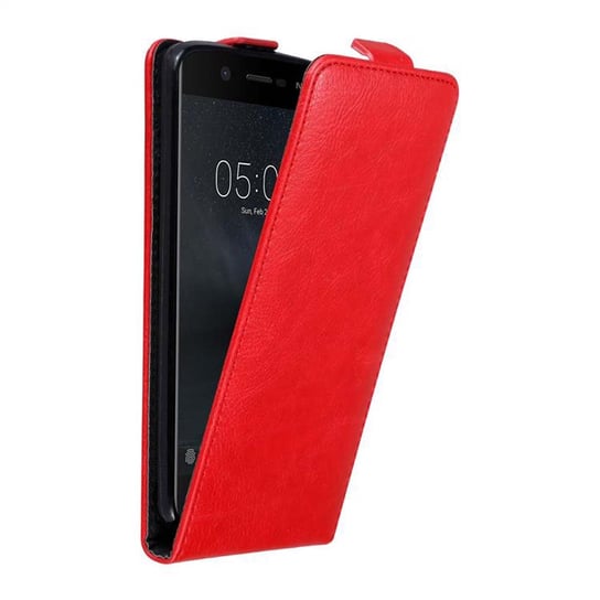 Pokrowiec Do Nokia 5 2017 w Etui CZERWONE JABŁKO  Flip Case Cover Obudowa Ochronny Cadorabo Cadorabo