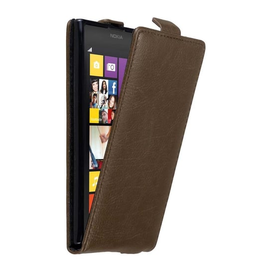 Pokrowiec Do Nokia Lumia 1020 w Etui BRĄZOWA KAWA  Flip Case Cover Obudowa Ochronny Cadorabo Cadorabo
