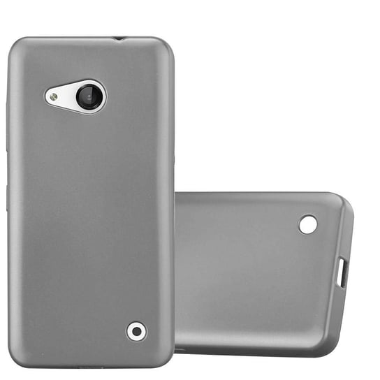 Pokrowiec Do Nokia Lumia 550 w METALLIC SZARY Etui TPU Silikon Obudowa Ochronny Case Cover Cadorabo Cadorabo