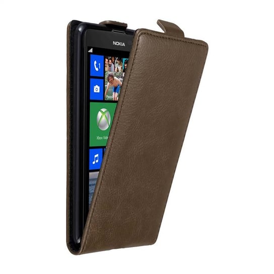 Pokrowiec Do Nokia Lumia 625 w Etui BRĄZOWA KAWA  Flip Case Cover Obudowa Ochronny Cadorabo Cadorabo