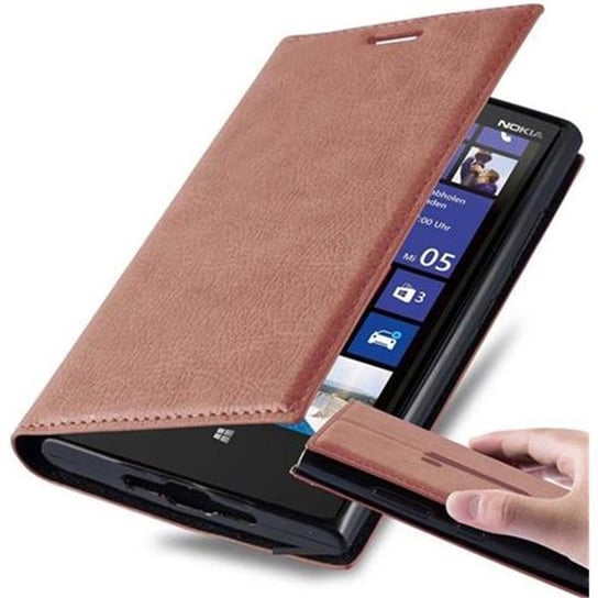 Pokrowiec Do Nokia Lumia 920 w CAPPUCCINO BRĄZ Etui Obudowa Ochronny Case Cover Portfel Cadorabo Cadorabo