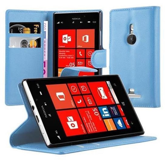 Pokrowiec Do Nokia Lumia 925 w PASTELOWY NIEBIESKI Etui Portfel Obudowa Ochronny Case Cover Cadorabo Cadorabo