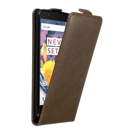 Pokrowiec Do OnePlus 3 / 3T w Etui BRĄZOWA KAWA  Flip Case Cover Obudowa Ochronny Cadorabo Cadorabo