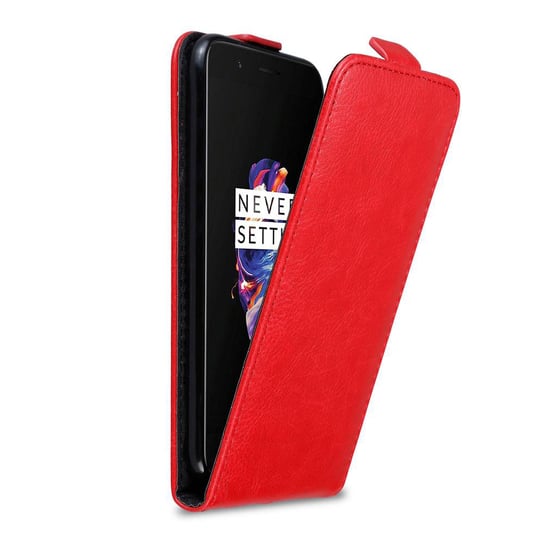 Pokrowiec Do OnePlus 5 w Etui CZERWONE JABŁKO  Flip Case Cover Obudowa Ochronny Cadorabo Cadorabo