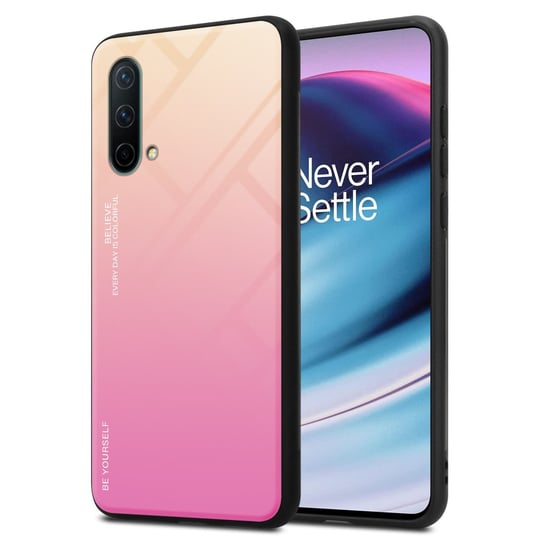 Pokrowiec Do OnePlus Nord CE 5G Etui w ŻÓŁTO - RÓŻOWY TPU Obudowa Case Cover Plecki Ochronny Cadorabo Cadorabo