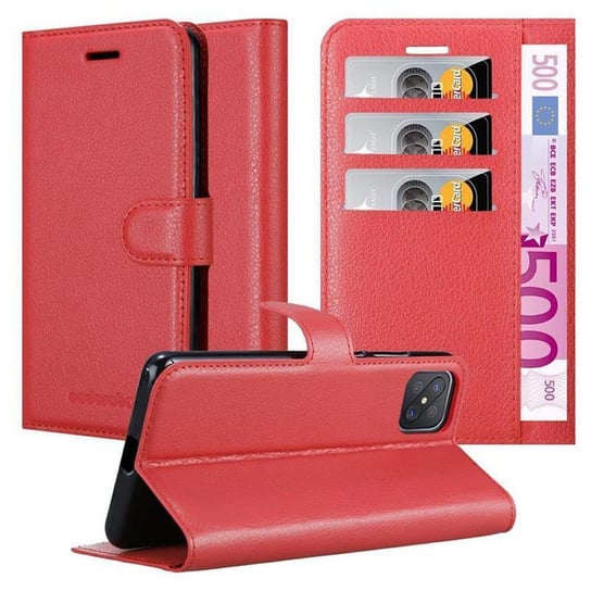 Pokrowiec Do Oppo A92s w KARMINOWY CZERWONY Etui Portfel Obudowa Ochronny Case Cover Cadorabo Cadorabo