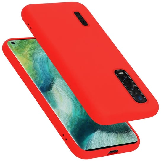 Pokrowiec Do Oppo FIND X2 PRO Etui w LIQUID CZERWONY TPU Silikon Case Cover Obudowa Ochronny Cadorabo Cadorabo