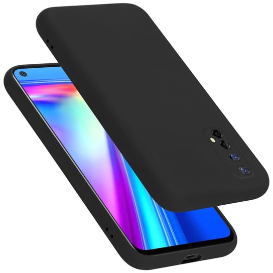 Pokrowiec Do Realme 7 5G Etui w LIQUID CZARNY TPU Silikon Case Cover Obudowa Ochronny Cadorabo Cadorabo