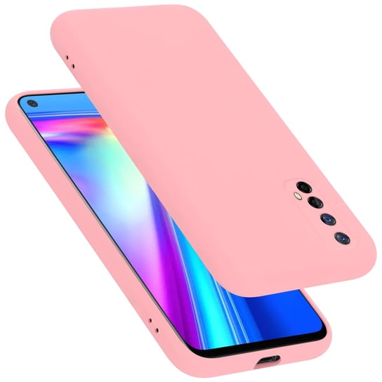 Pokrowiec Do Realme 7 5G Etui w LIQUID RÓŻOWY TPU Silikon Case Cover Obudowa Ochronny Cadorabo Cadorabo