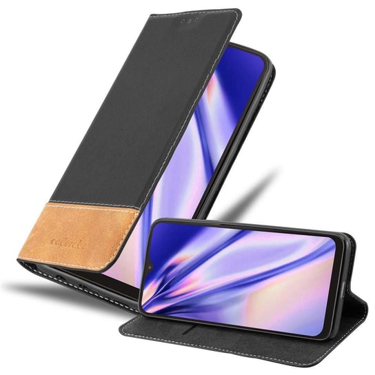 Pokrowiec Do Samsung Galaxy A10 / M10 w Etui CZARNO BRĄZOWY Obudowa Portfel Case Cover Cadorabo Cadorabo