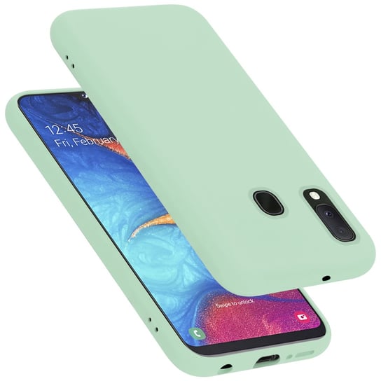 Pokrowiec Do Samsung Galaxy A10e / A20e Etui w LIQUID JASNO ZIELONY TPU Silikon Case Cover Obudowa Ochronny Cadorabo Cadorabo