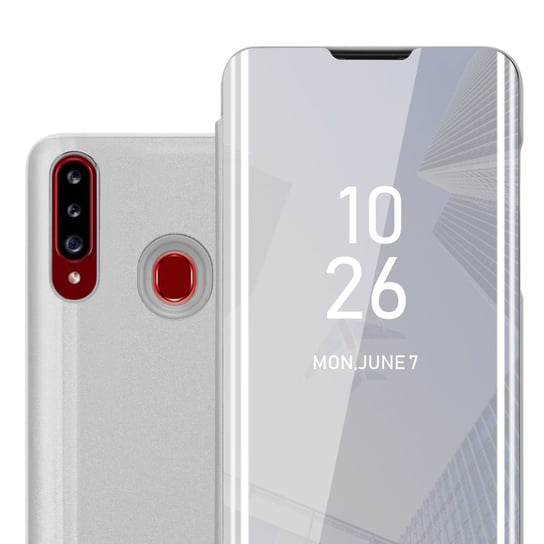 Pokrowiec Do Samsung Galaxy A20s w Etui SREBRNY AGAT  Case Cover Obudowa Ochronny Cadorabo Cadorabo