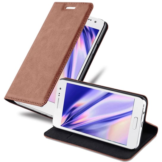 Pokrowiec Do Samsung Galaxy A3 2015 w CAPPUCCINO BRĄZ Etui Obudowa Ochronny Case Cover Portfel Cadorabo Cadorabo