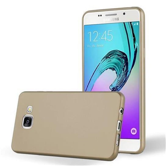 Pokrowiec Do Samsung Galaxy A3 2016 w METALLIC ZŁOTY Etui TPU Silikon Obudowa Ochronny Case Cover Cadorabo Cadorabo