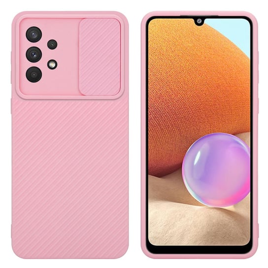 Pokrowiec Do Samsung Galaxy A32 4G Etui w Bonbon róża Obudowa Case Cover Ochrona kamery Cadorabo Cadorabo