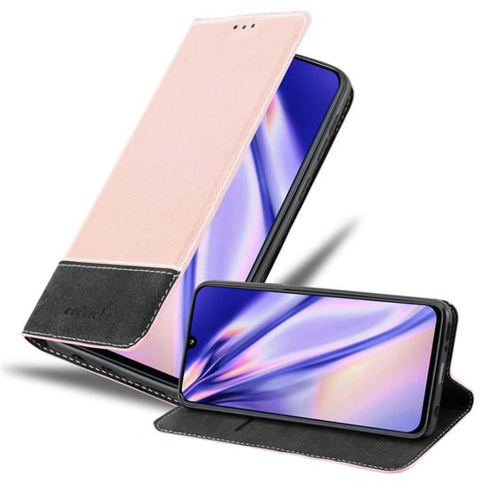 Pokrowiec Do Samsung Galaxy A40 w Etui RÓŻOWE ZŁOTO CZARNY Obudowa Portfel Case Cover Cadorabo Cadorabo