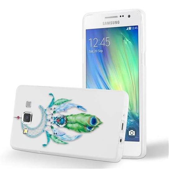 Pokrowiec Do Samsung Galaxy A5 2015 Etui w KSIĘŻYCOWY ŁAPACZ SNÓW ZIELONY Obudowa TPU Silikon Case Cover Ochronny Cadorabo Cadorabo