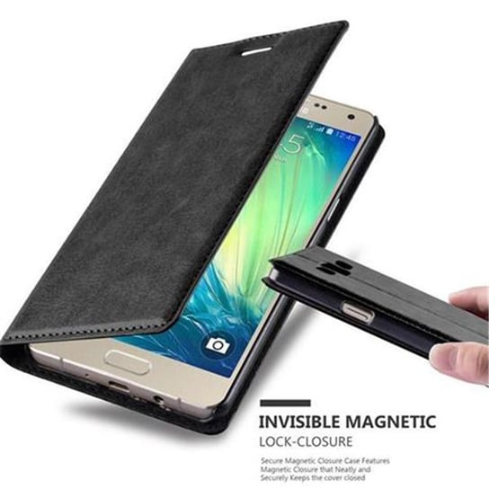 Pokrowiec Do Samsung Galaxy A5 2015 w CZARNA NOC Etui Obudowa Ochronny Case Cover Portfel Cadorabo Cadorabo