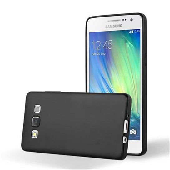 Pokrowiec Do Samsung Galaxy A5 2015 w METALLIC CZARNY Etui TPU Silikon Obudowa Ochronny Case Cover Cadorabo Cadorabo