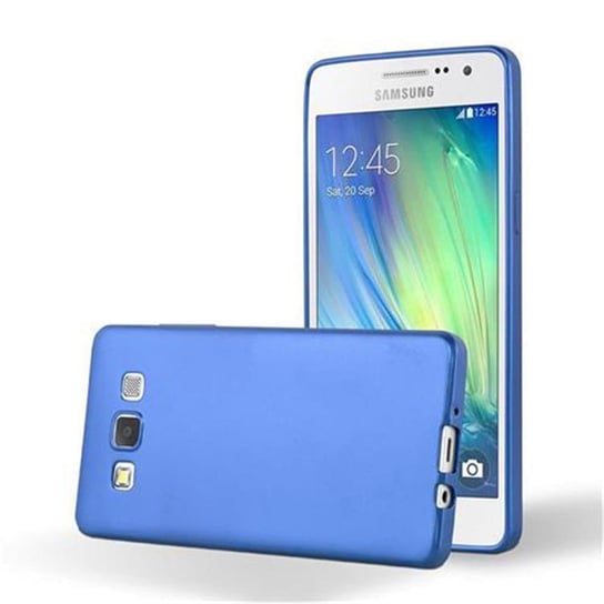 Pokrowiec Do Samsung Galaxy A5 2015 w METALLIC NIEBIESKI Etui TPU Silikon Obudowa Ochronny Case Cover Cadorabo Cadorabo