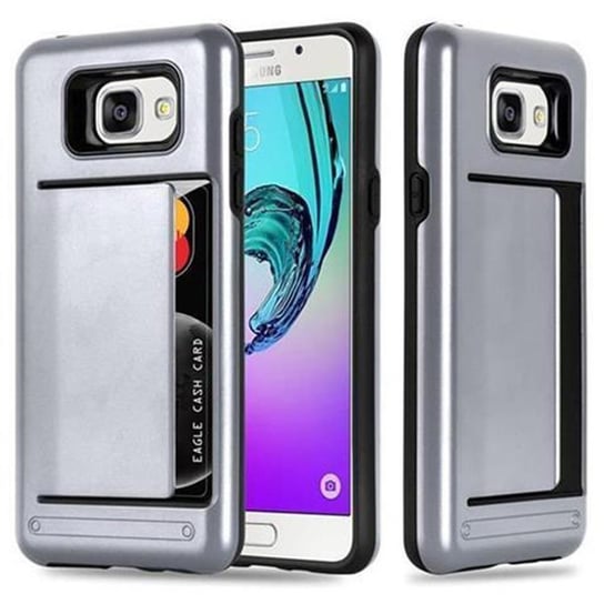 Pokrowiec Do Samsung Galaxy A5 2016 Etui w SREBRNA ZBROJA Hard Case Cover Obudowa Outdoor Ochronny Cadorabo Cadorabo