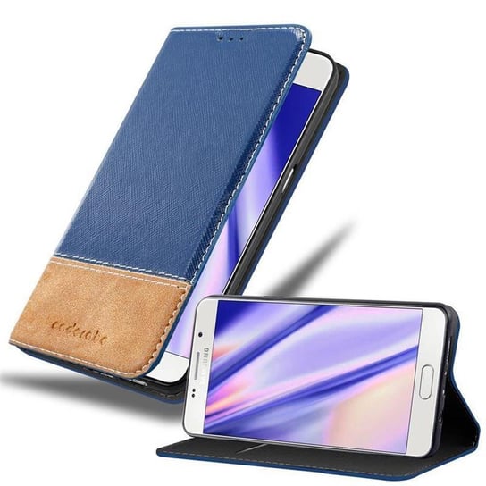 Pokrowiec Do Samsung Galaxy A5 2016 w Etui CIEMNY NIEBIESKO BRĄZOWY Obudowa Portfel Case Cover Cadorabo Cadorabo