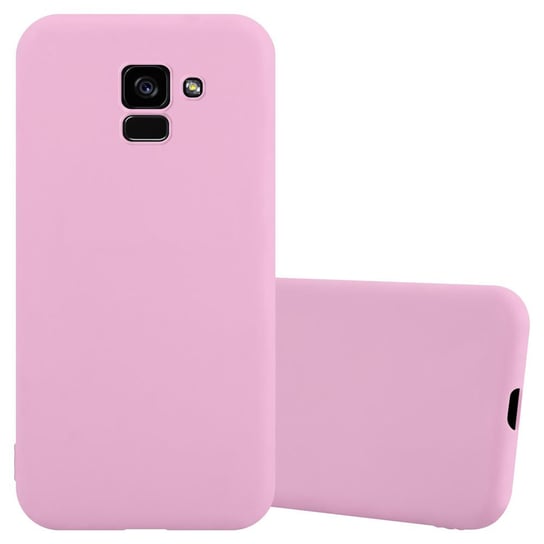 Pokrowiec Do Samsung Galaxy A5 2018 Etui w CANDY RÓŻOWY TPU Silikon Obudowa Case Cover Ochronny Plecki Cadorabo Cadorabo